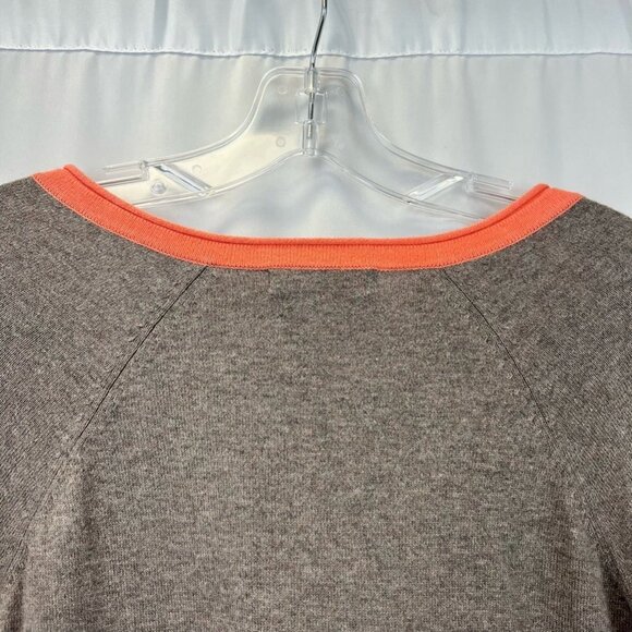 Fresh Produce Womens Tunic Sweater Brown Coral Heathered Long Sleeve V Neck S/M - Picture 6 of 11